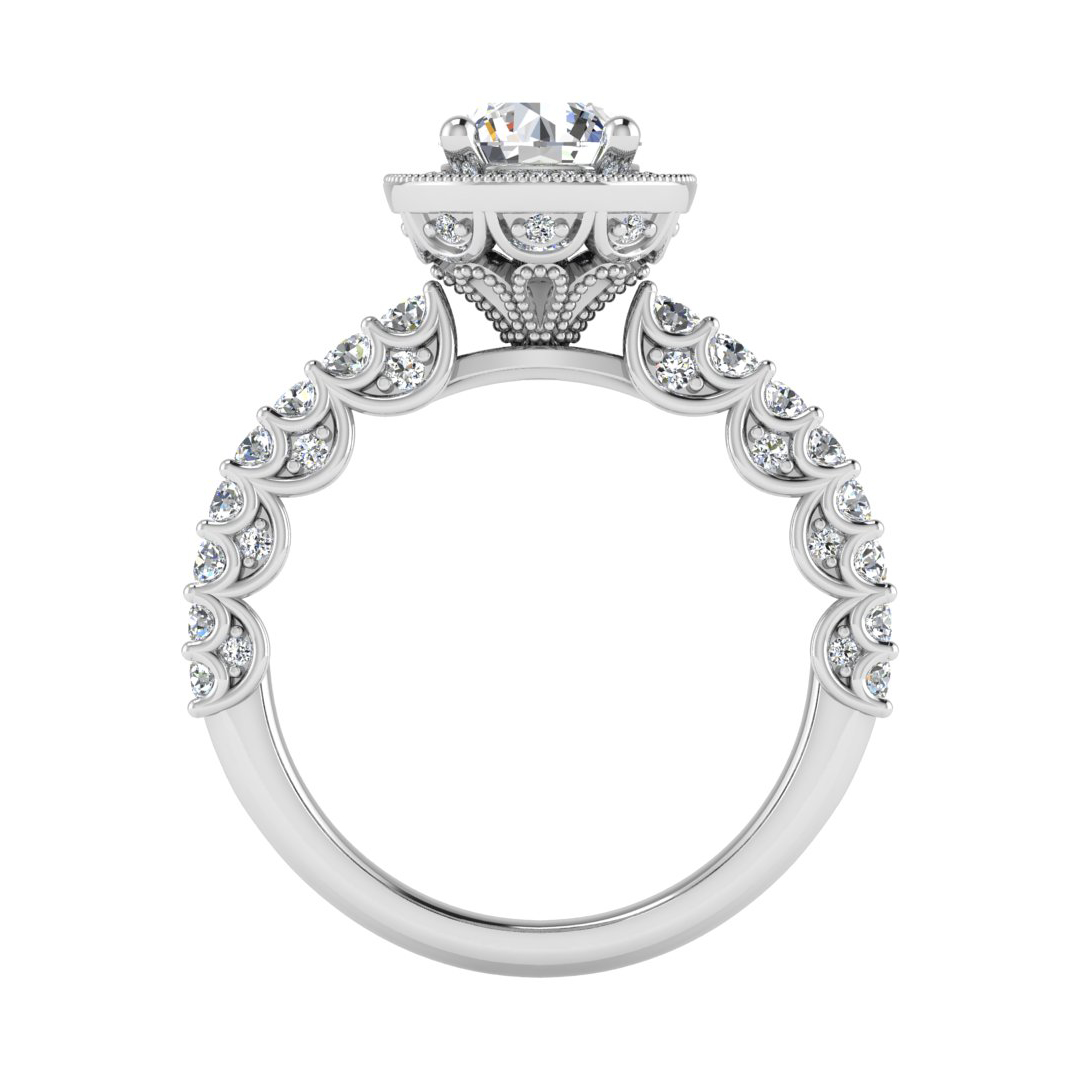 Makayla Halo Engagement Ring